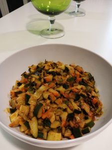 Zucchine piccanti saltate in padella